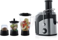 Royal Swiss® Sapcentrifuge MY-614 – Slowjuicer – 900W – Zwart/Grijs – RVS – 1.6L – 4-in-1 met Blender, Hakmolen en Koffiemolen