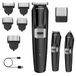 BarberBoss Snoerloze verzorgingsset voor mannen, baardtrimmer, tondeuse en neustondeuse, 3-in-1 gezichtsverzorging voor heren, met USB-oplaadbaar