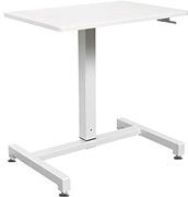 YULUKIA 100001 Air Lift in hoogte verstelbaar bureau, gaming tafel, werkstation, wit