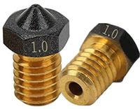 Ender3 Pro/CR10/S 3D-printer reserveonderdelen - 3D-printmondstukken - 2 stuks vulkanische gietmondstukken, 1,0 mm, geschikt voor 1,75 mm