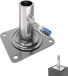 GeZu Impex Plaque de base d'échafaudage Ø 38 mm | 120 mm | Set de 16