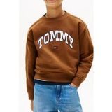 Tommy Hilfiger Boys Varsity Raised Print Pecan Nut Maat: 8Y | Truien Outlet | kids | Bruin