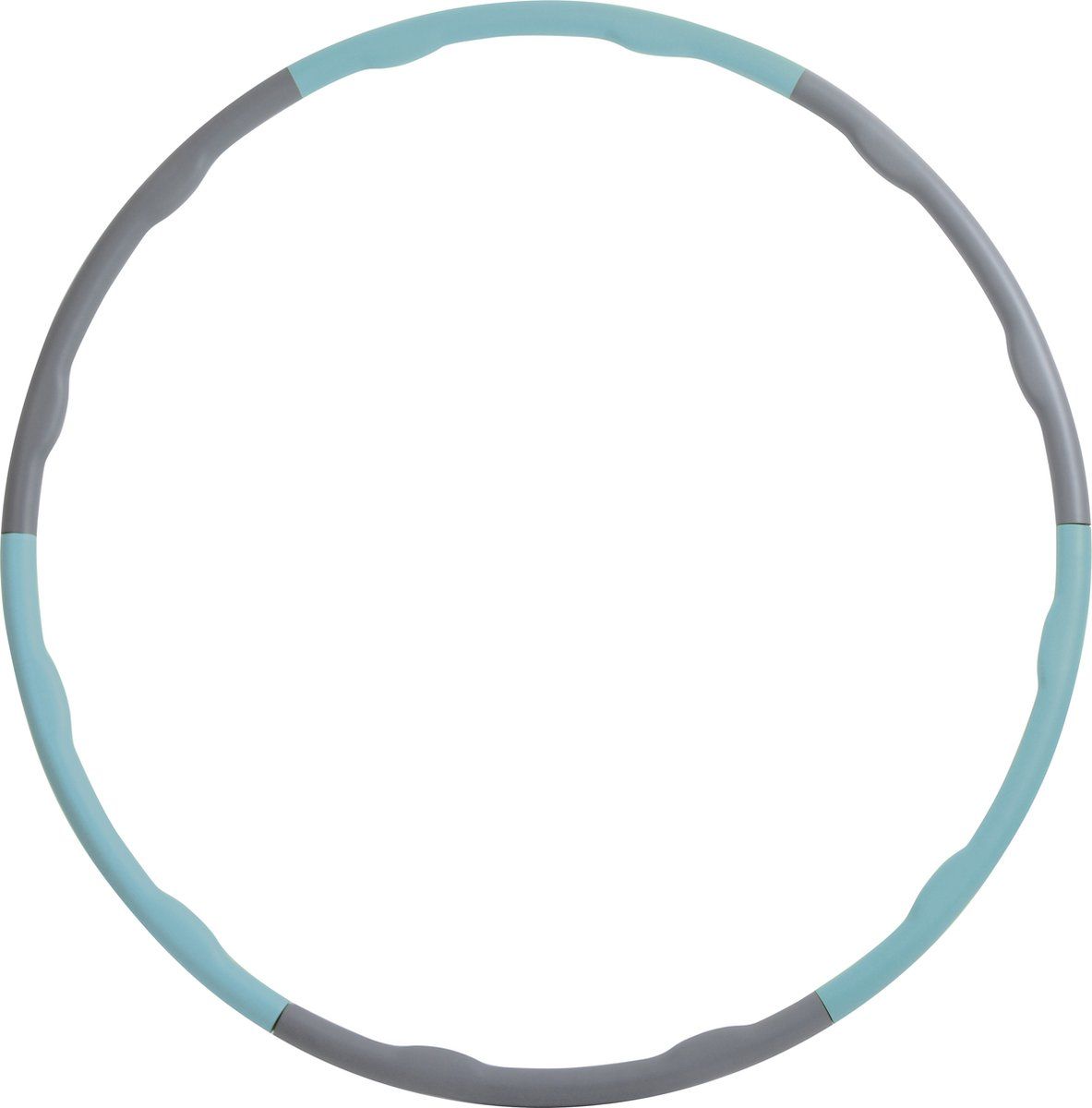Schildkröt Professionele Fitness Hula Hoop - 100 cm - Wave Design - Grijs/Sky Blue