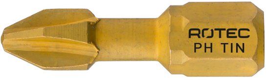 Rotec PRO Torsionbit PH 1, L=25, C6.3, TIN (vpe 10)