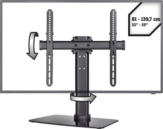 SpeaKa Professional SP-TT-05 TV-voet 81,3 cm (32) - 139,7 cm (55) Kantelbaar en zwenkbaar
