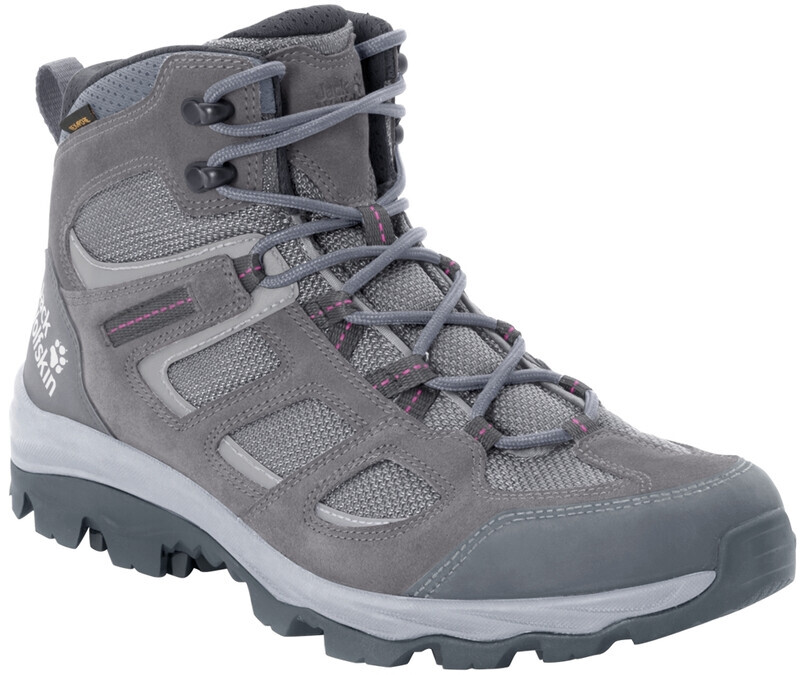 Jack Wolfskin Vojo 3 Texapore Middelhoge Schoenen Dames, tarmac grey/pink 2020 UK 5,5 | EU 39 Trekking- & Wandelschoenen