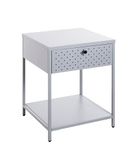 HAKU Console grijs, metaal - Maat: B 40 cm x H 53 cm x D 40 cm, Stijl: Modern