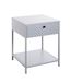 HAKU Console grijs, metaal - Maat: B 40 cm x H 53 cm x D 40 cm, Stijl: Modern