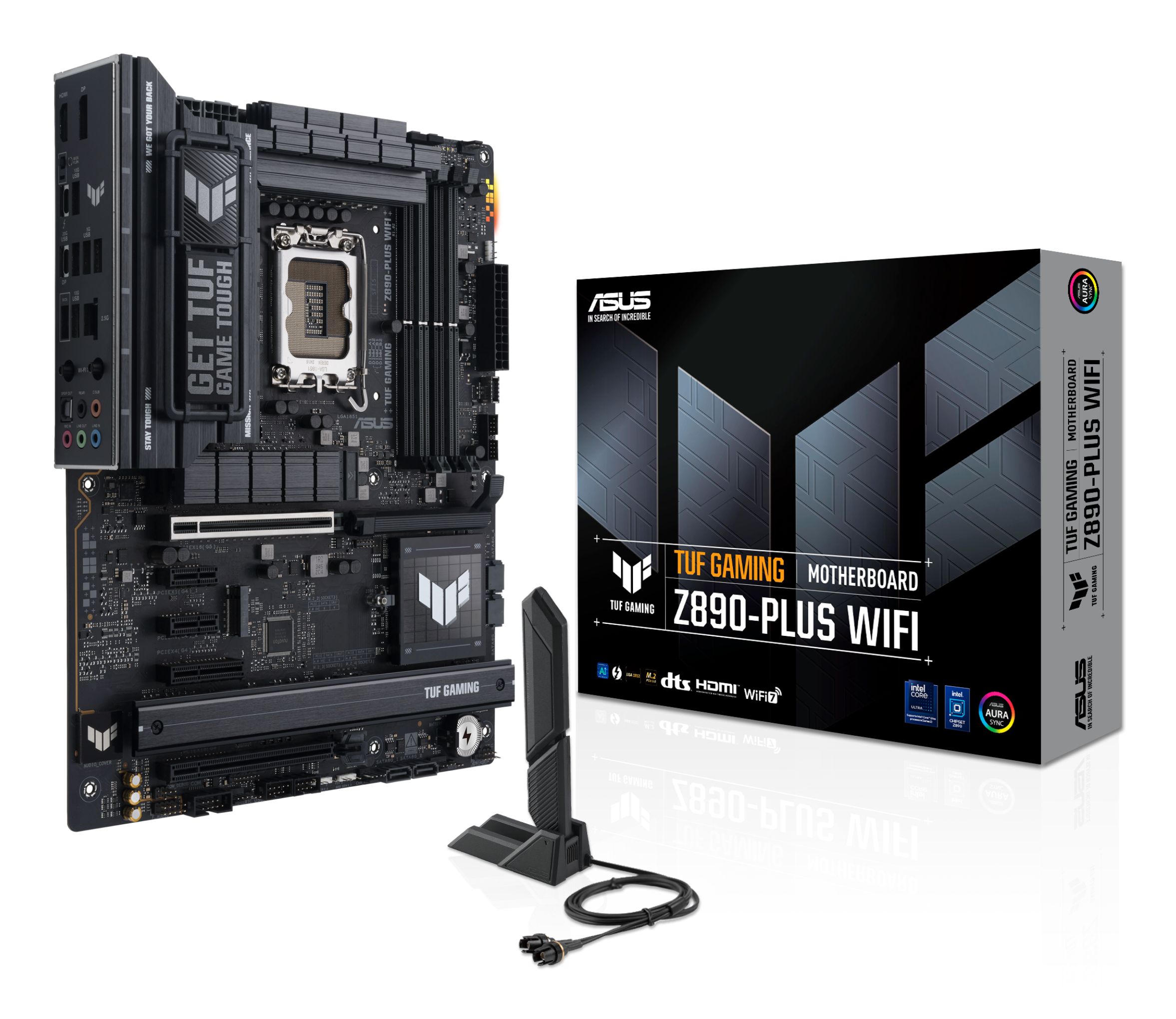 ASUS TUF GAMING Z890-PLUS WIFI - ATX Moederbord - Intel Z890 - LGA 1851 - DDR5 - WiFi