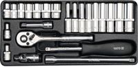 Yato YT-14421 - Dopsleutelset - 1/4" - 23-delig - CrV Staal