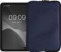 kwmobile Universele Tablet Hoes Geschikt voor 8"-8,4" Tablet Hoesje - Canvas Cover voor Tablets 21,8 x 13,7 cm - Tablet Sleeve met Rits - In Donkerblauw