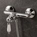 Aquanello Robinet de douche classique chrome Heritage Manor CR-2001-HM