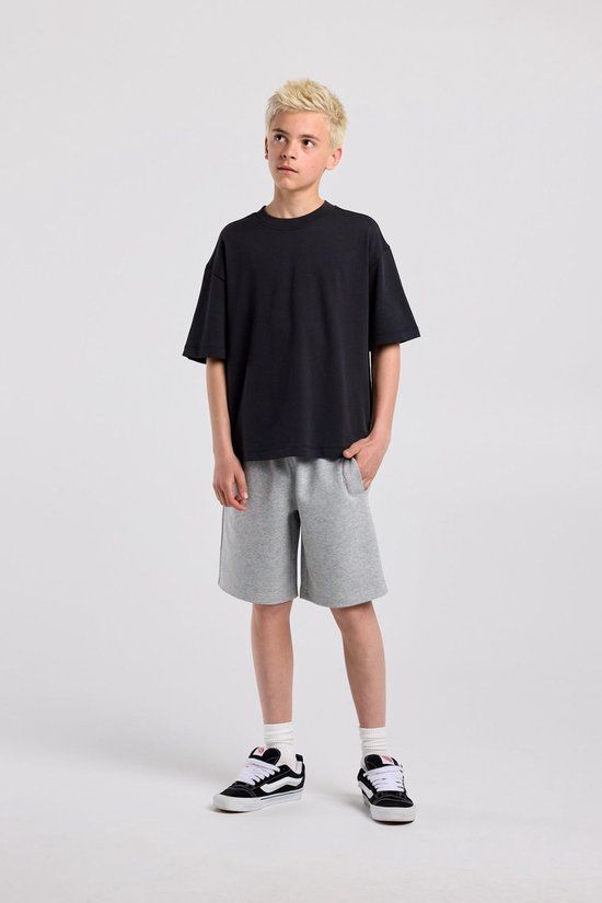 America Today T-shirt Eddie Jr. Kinderen 134/140 Katoen Ronde hals Gestreept Washed black