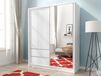 Mobistoxx Armoire SARATOS 3 portes 2 tiroirs 150 cm blanc