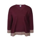 Zhenzi Pullover Plus Size - Donkerrood
