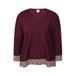 Zhenzi Pullover Plus Size - Donkerrood