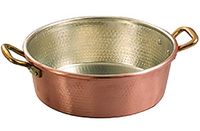 Vigor Pan, vertind koper, 2 handgrepen, zonder deksel, 32 cm