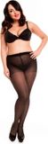 Glamory Satin 40 Panty Zwart Maat L