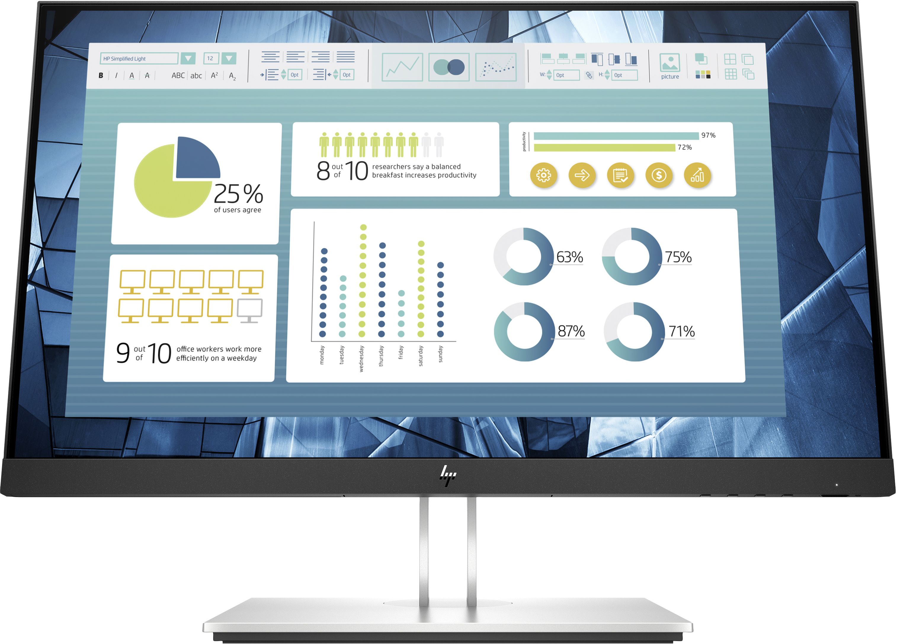 HP E22 G4 21.5" Full HD IPS Monitor