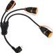 Electraline 01753 Splitter 3 stopcontacten met Electralock
