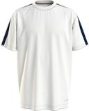 Tommy Hilfiger Established Korte Mouw T-shirt Heren S Ecru