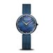BERING Dameshorloge Quartz Movement - Classic Collection met roestvrij staal en saffierglas 18132-399 - waterdicht: 3 ATM, blauw, armband