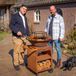 RJRoyal Living BBQ Plancha Grill Maestro Ø70cm Cortenstaal