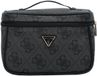 GUESS Cosmetische tas Toiletry Train Case Coal Logo Donkergrijs