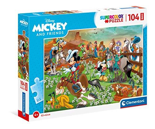 Clementoni 23759, 104st Maxi Puzzel - Mickey & Friends Leeftijd 4 jaar Plus