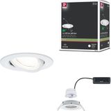 Paulmann LED-inbouwlamp Nova Coin Enkele lamp rond 84 mm 50° 2,8W 505lm 230V 4000K Wit mat