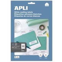 APLI Home - Permanente kleeflaag - wit - 70 x 25.4 mm 330 etiket(ten)