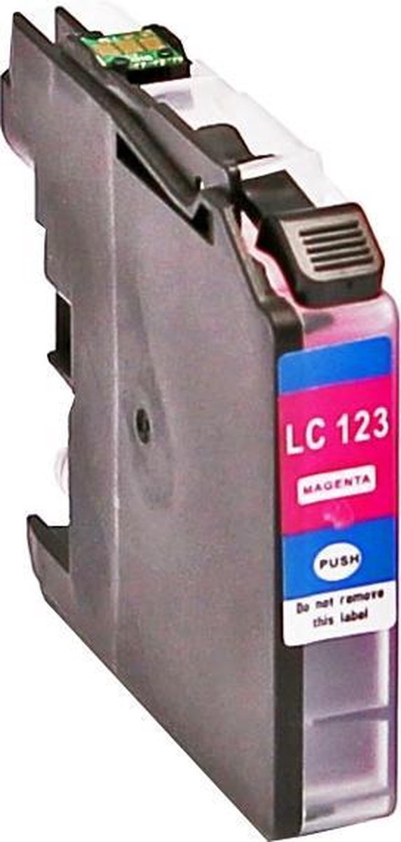 Abc Huismerk inkt cartridge voor Brother LC-121M LC-123M LC-121 LC-123 magenta voor DCP-J132W DCP-J150 Series DCP-J152W DCP-J152WR DCP-J172W DCP-J4110DW DCP-J4110W DCP-J552DW DCP-J752DW MFC-J245 van