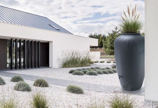 Tuinmaak.nl Regenton Aqua can 440 liter incl. aansluitset Antraciet