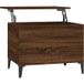 Table basse chêne marron 60x44,5x45 cm bois d'ingénierie