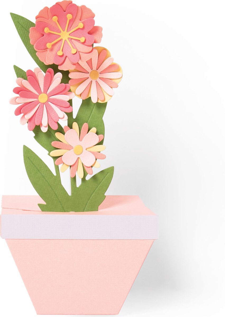 Sizzix Thinlits snijmal pop-up plantenpot