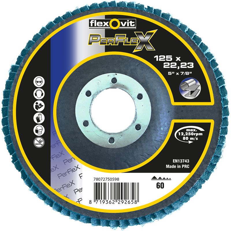 Flexovit Lamellenschijf 120 Grit - 125mm