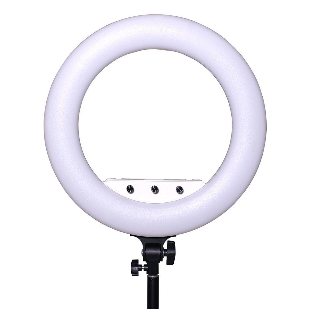 Caruba RGB Round Vlogger 18 inch LED met tas - Wit