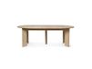 Ferm Living Table de salle à manger extensible Bevel Hêtre blanchi huilé, incl. 2 rallonges