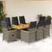 Maison Exclusive - Salon de jardin 9 pièces avec coussins, rotin synthétique gris