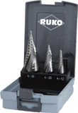 RUKO 101026RO Getrapteboorset 3-delig 4 - 12 mm, 4 - 20 mm, 4 - 30 mm HSS 3 vlakken schacht