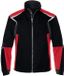 KÜBLER BODYFORCE 11255302 Hi Vis Reflecterend Werkjas HEREN Veiligheidsjas Zwart Middelrood - Stretch