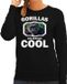 Bellatio Decorations Bol Dieren gorilla apen sweater zwart dames - gorillas are serious cool trui - cadeau sweater stoere gorilla/ gorilla apen liefhebber XXL