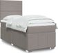 Maison Exclusive - Boxspringbed met matras, taupe, 100x200 cm, gestoffeerd