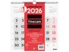 Finocam Wandkalender met grote cijfers 2026, maandoverzicht januari - december 2026 (12 maanden), kalender 2026, neutrale maandplanner, Spaans