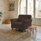 Italian Bed Linen Elastische bankovertrek Fashion Brown 1-zits