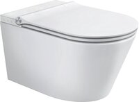 SCHÜTTE Cesari Bidet Douche WC Wandcloset - Randloos - Diepspoel - met Slim WC-zitting, wit