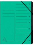 Exacompta 540703E, Project folder, A4, Karton, Groen, 355 g/m², Elastische band
