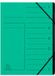 Exacompta 540703E, Project folder, A4, Karton, Groen, 355 g/m², Elastische band