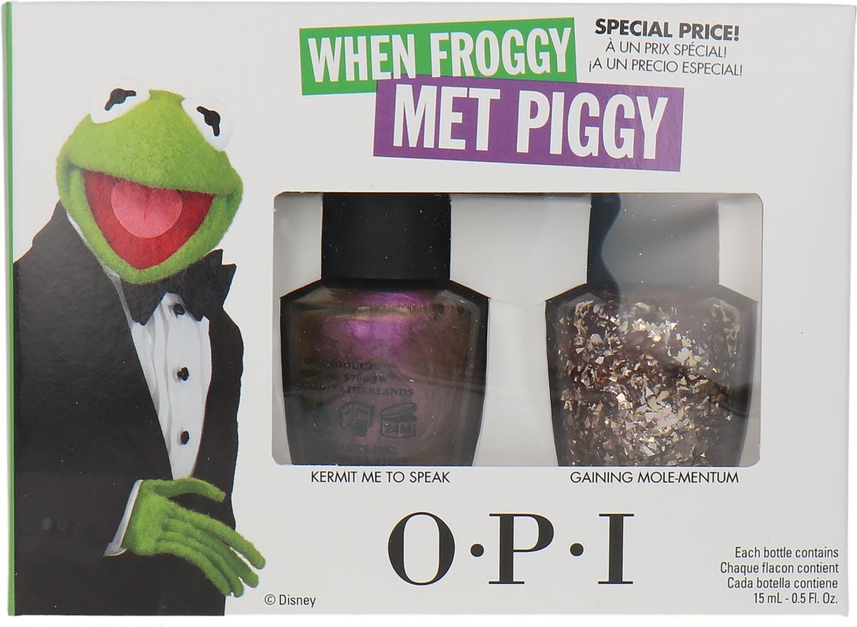 OPI O.P.I Muppets Most Wanted Cadeauset - Kermit Me To Speak-Gaining Mole-Mentum