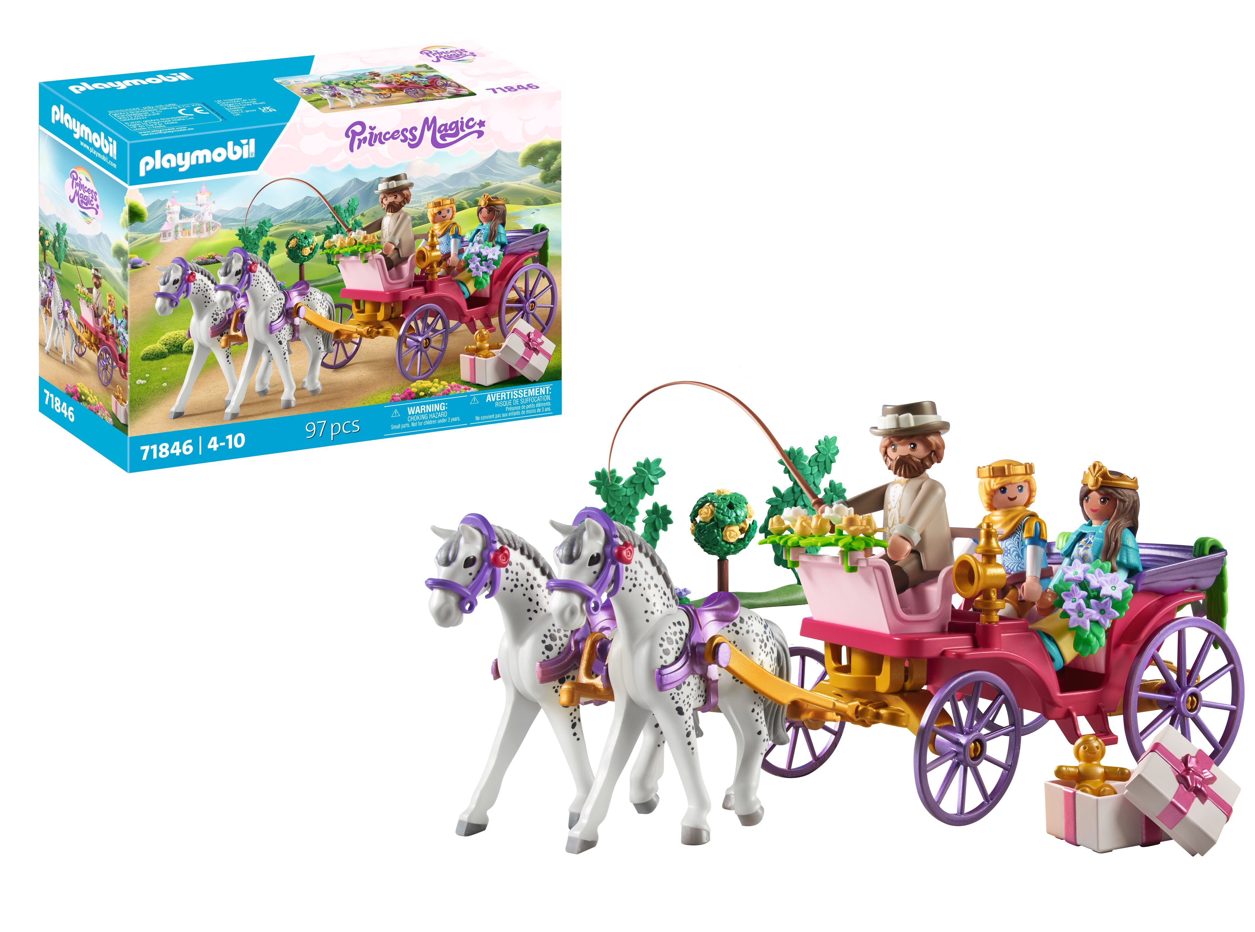 PLAYMOBIL Princess Magic Koetsrit met prins en prinses 71846